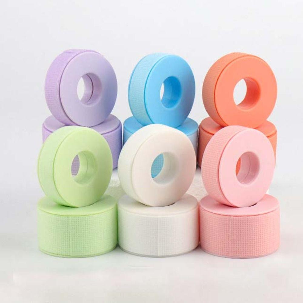 5 Rolls Non-woven Micropore Silicone Gel Eyelash Tape Multi Use Adhesive Lash Extension Makeup Tools Anti-allergy Soft