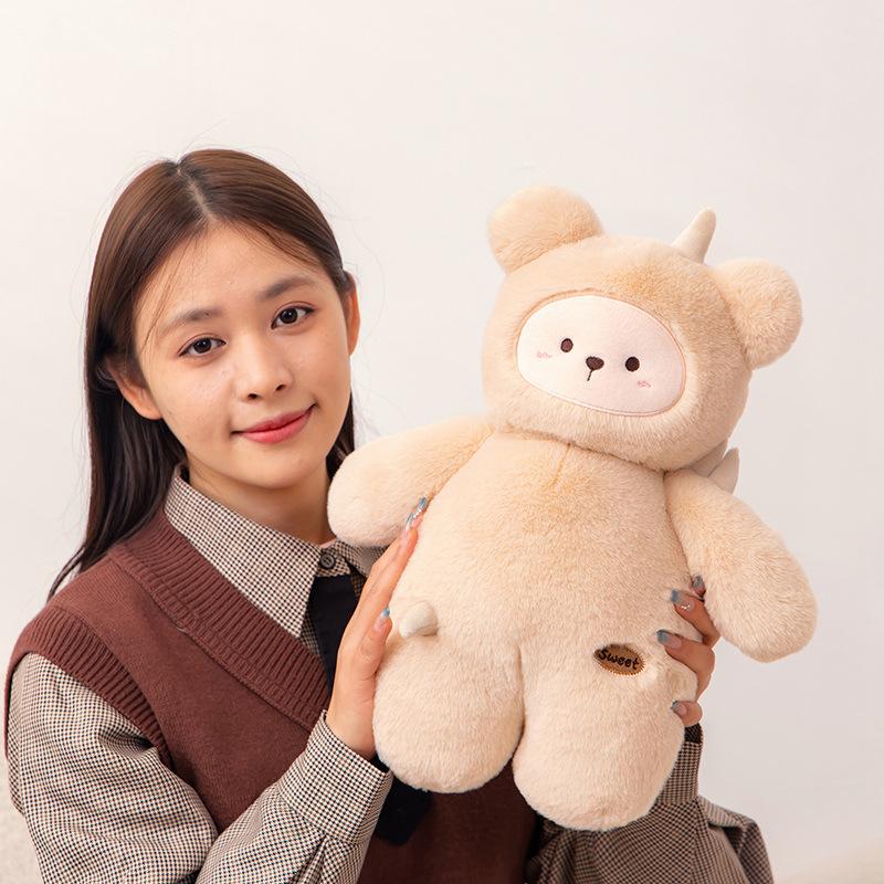 Cartoon Cute Fruit Pillow Doll Peach Pear Potato Plush Toy Doll Girl Sleeping Doll Gift