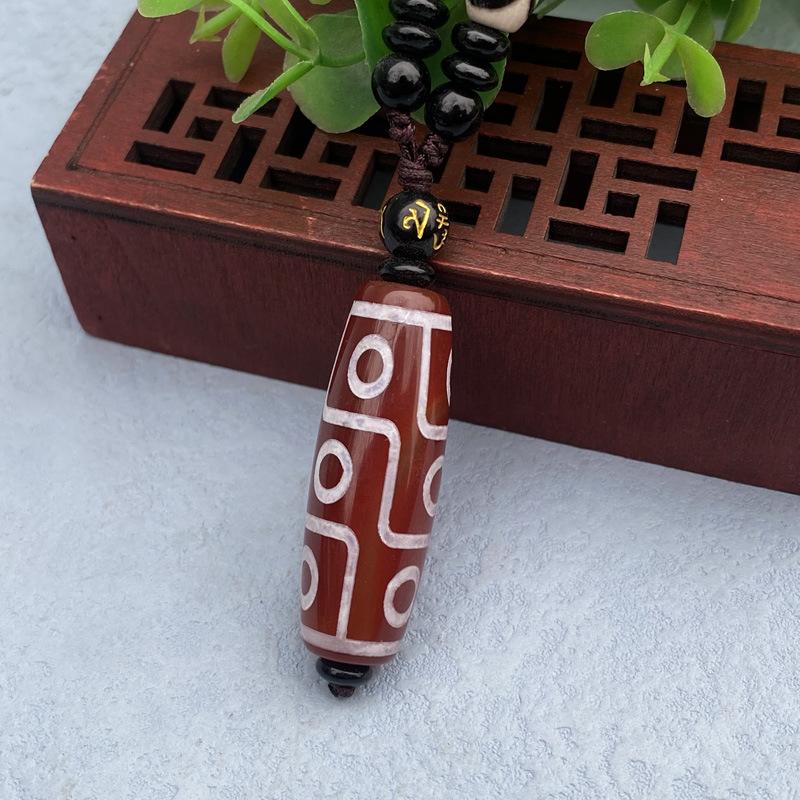 Тибетский агат Дзи с девятью глазами, кулон, ожерелье для мужчин и женщин с шестью истинными словами