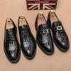Luxury Designer Brand Business Office Mens Casual Driving Black Loafers Formal British Wedding Dress Shoes Footwear Flats Men