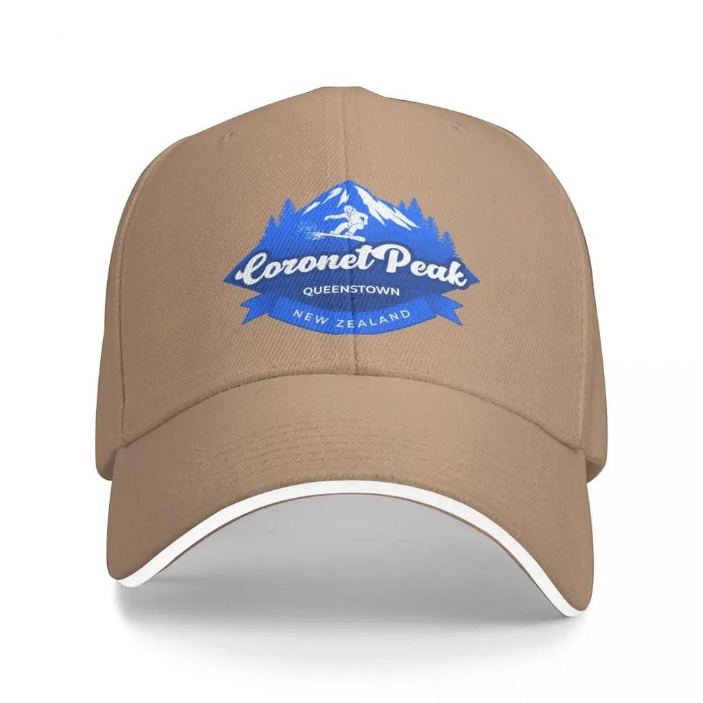 Coronet Peak, Queenstown, Новая Зеландия Бейсбольная кепка Custom Cap черная шляпа дерби Мужская роскошная женская