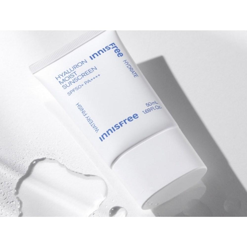 Innisfree Гиалуроновый увлажняющий солнцезащитный крем SPF50+ PA++++, 50 мл, 3 шт.