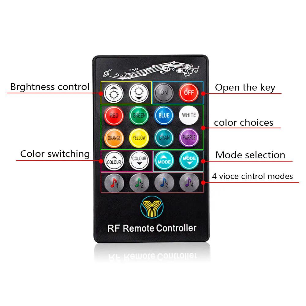 8 шт. RGB LED Рок-свет Неоновый комплект для днища Автомобиля Управление через Приложение + Пульт ДУ Для Джипа Грузовика Внедорожника