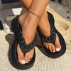 Soft Sole Platform Flip Flops Woman Clip Toe Eva Non-Slip Cloud Slippers Women 2024 Summer Thick Bottom Bathroom Slides Sandal