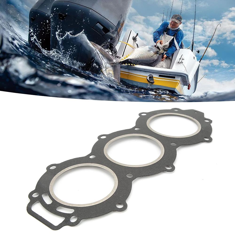 6H3-11181-00 Cylinder Head Gasket Fits for Yamaha/Parsun Seapro 2-Stroke 60HP/70HP Outboard Engines 6H3-11181-01