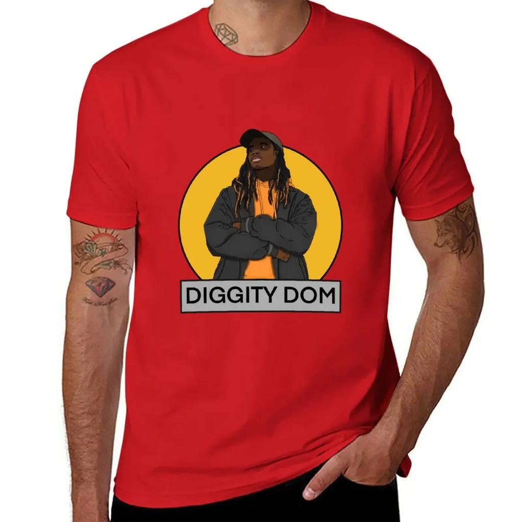 Diggity Dom Logo T-Shirt cute clothes heavyweights plus sizes men graphic t shirts
