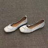 Версия из овчины~ Французские нишевые туфли-балетки с одной педалью женские 2025 новый темперамент универсальные неглубокие одинарные туфли туфли бабушки