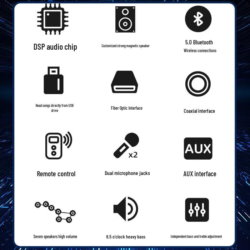 Домашний кинотеатр Караоке Звуковая система Sansui