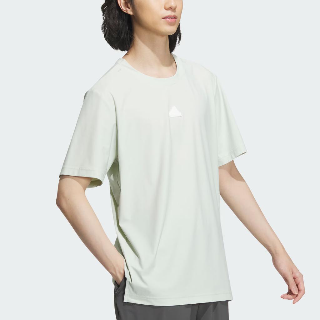Adidas Ct Tee Ss Casual Cooling Short Sleeve T-Shirt Men Tops Linen-Green IT4340