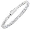 KRKC Moissanite Tennis S925 Simulated White Gold Carats Luxury Gift Box Bracelet Women's Bracelet, Silver, Diamonds, Plated, 2.1-12.3 Total,