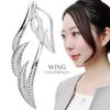 Подвеска Shinjuku Gin no Kura Double Wing Silhouette Top Серебро 925 Подвеска Крыло Перо Перо Тонкий Белый (без цепи)