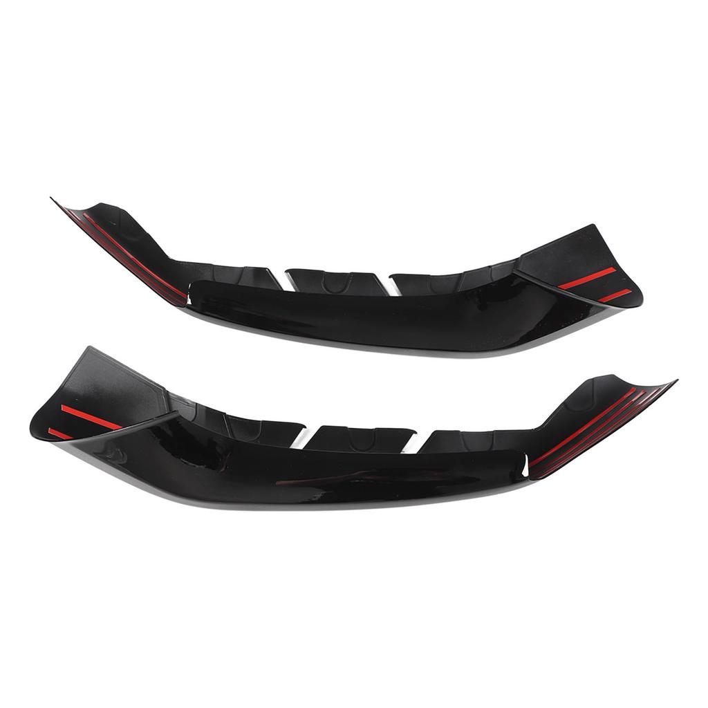 2 шт. Диффузор переднего бампера Глянцевый черный Левый Правый Сплиттер-спойлер губы для 5 серии G30 G31 M