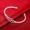 Korean Style Car Pattern Line Silver-plated Bracelet Bracelet for Women Open Mesh Jewelry