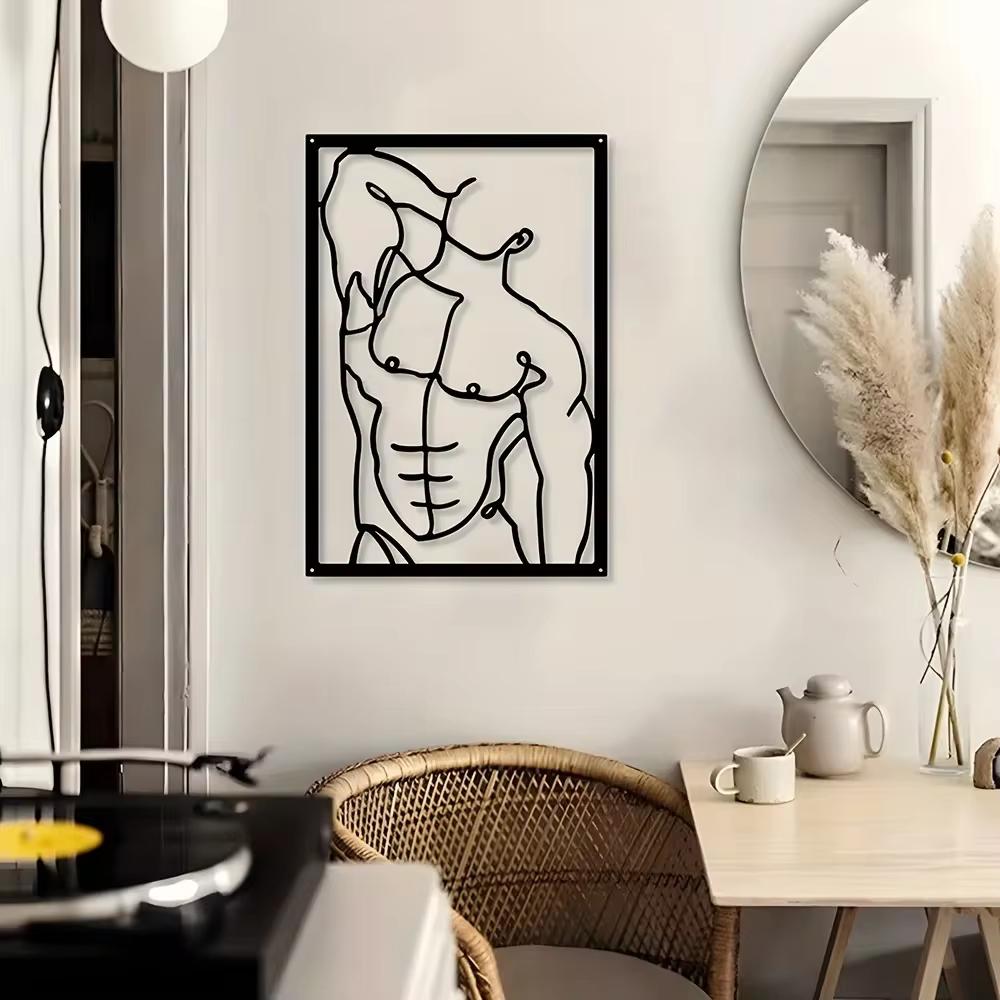 Привлекательное современное настенное произведение искусства из металла — выбор домашнего декора. Абстрактный дизайн для жилых помещений, таких как спальня, ванная комната, гостиная.