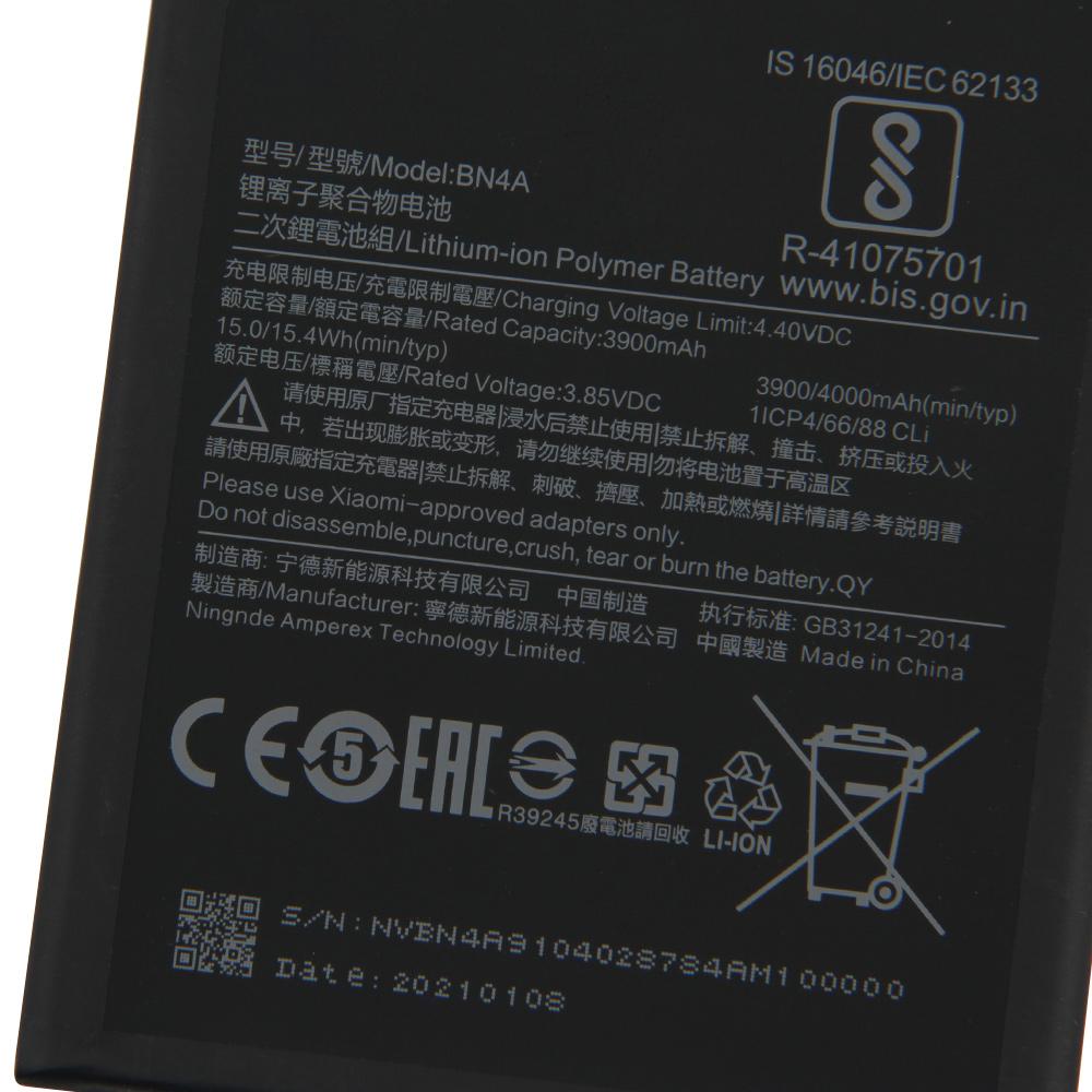 Сменный аккумулятор для Xiaomi Redmi Note7 Note 7 Pro M1901F7C BN4A, аккумуляторная батарея для телефона 4000 мАч