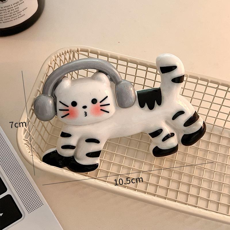 1 шт. Мультяшный полимерный кот Магниты на холодильник Креативная наклейка на холодильник Персонализированные мини-магнитные наклейки По стена