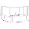 VidaXL Coffee Table White 60x50x36.5 Cm Engineered Wood 830540