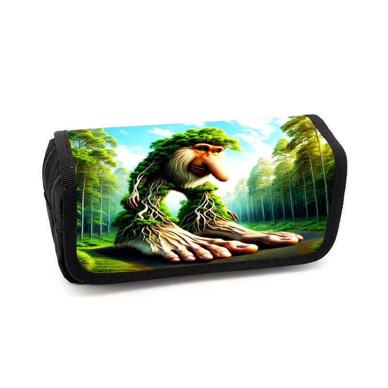 Tralalero Tralala Pencil Cases New Tungtung Sahur Brainrot Kids Stationery Bags Student Back To School Pen Pouch Children Gift
