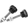 Universal Hood Pins 22mm Aluminum Quick Release Lock Heavy Duty Automotive Fastener Set 2 Pack