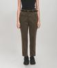 GOLDPERCENT Women'S Chic Brown Tapered Fit Ankle Jeans (Brown, Standard Length, W)