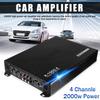 4-Channel Car O Amplifier 2000W High-Power Amp. 12 V Four-Way Stereo Power Amplifier Class AB