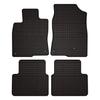 Резиновые коврики для автомобиля для: Хэтчбек Honda Civic X (2017-2021) - черные, облегающие