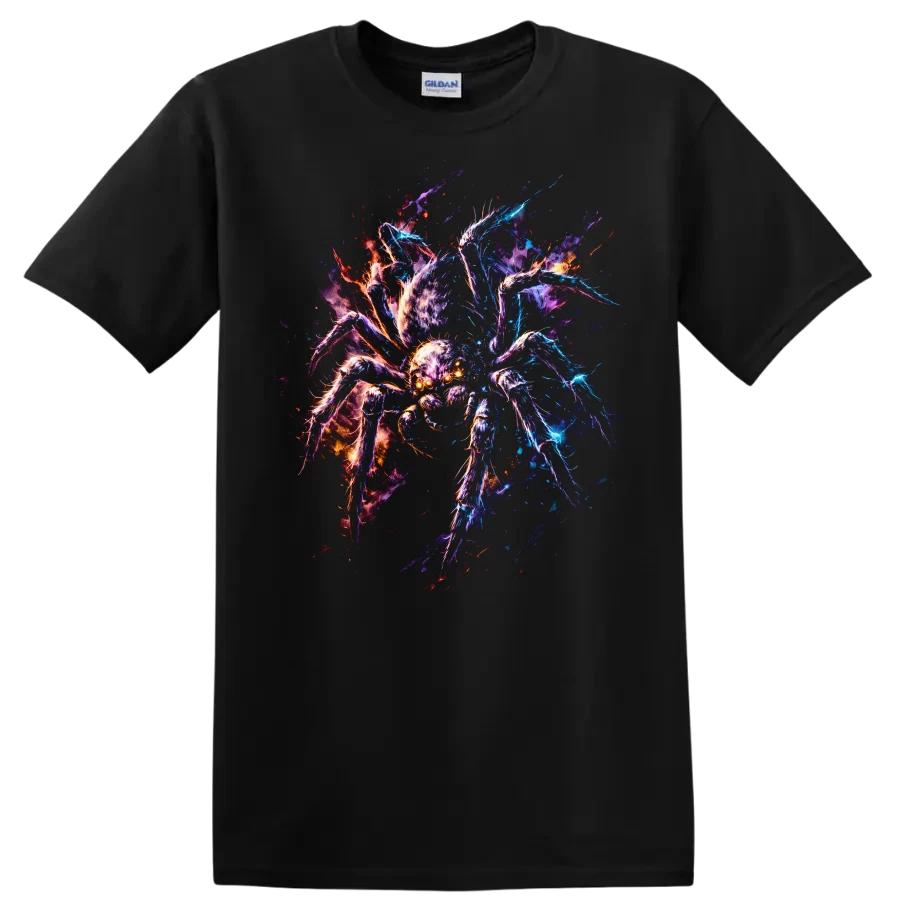 Colorful Spider Graphic T Shirt Cool Insect Tee for Animal Lovers
