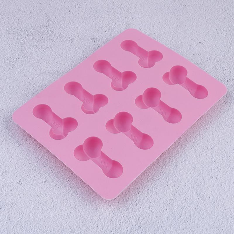 8Holes Penis Shape Silicone Cake Mold For Ice Cookie Jelly Candy Cupcake Decorating