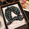 100% Mulberry Silk Small Square Scarf for Women - Versatile, Stylish Neckerchief for Spring & Autumn