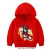 2025 Shadow Kids Hoodie Boys Pullover 4-14Yrs Girls Tops Hedgehog Long Sleeve Sweatshirt Polyester