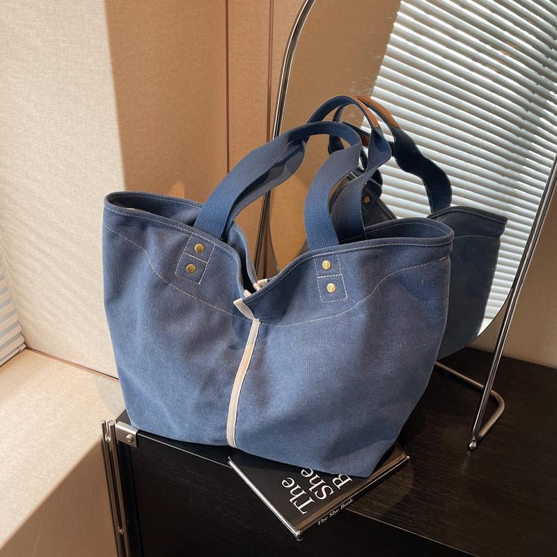 Canvas Bag For Women With Large Capacity Minimalist Style For Work And School