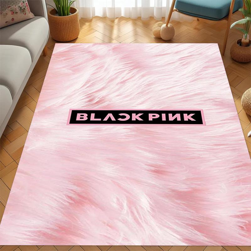 Blackpink Heartbeat Glow carpet printing Home Decor Dormitory decoration Room Christmas gifts
