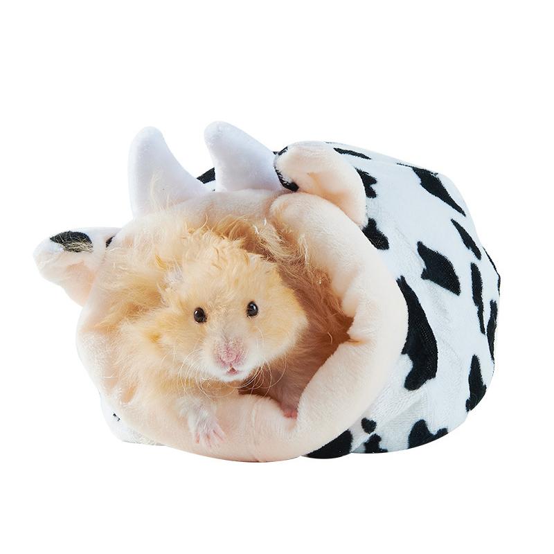 Клетка для хомяка Мягкая теплая кровать Гамак для домашних животных Крыса Свинья Белка Зимний домик Бархатное гнездо Теплая кровать для сна Мелкие товары для домашних животных