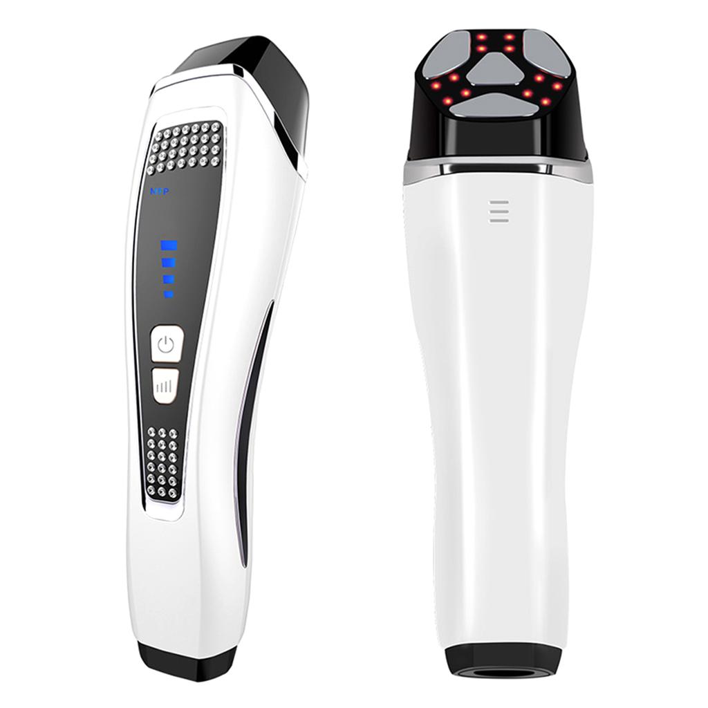 Представляем инструмент 4-ступенчатый регулируемый ЖК-экран для массажа лица с цветным светом EMS микроток