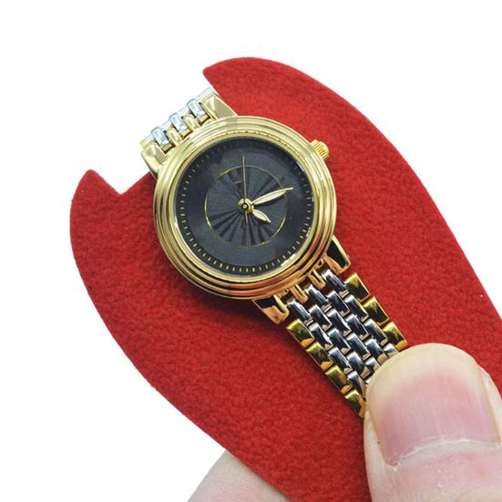 Сумка для часов, износостойкая, устойчивая к царапинам, ударопрочная, с кнопкой, короткая, бархатная, с защелкой, портативная, для упаковки ювелирных изделий, для ежедневного использования