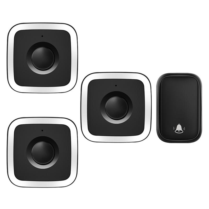 Self-Powered Wireless Doorbell, Long-Range Remote, Waterproof Call Bell for Home & Elderly