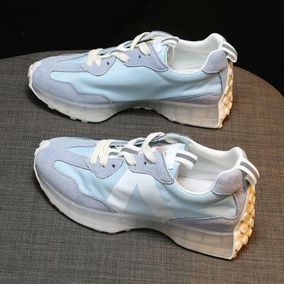 Женские кроссовки, модные сетчатые массивные кроссовки, повседневная обувь, осенняя светоотражающая удобная обувь на толстой подошве, белые туфли на плоской подошве для папы на плоской подошве