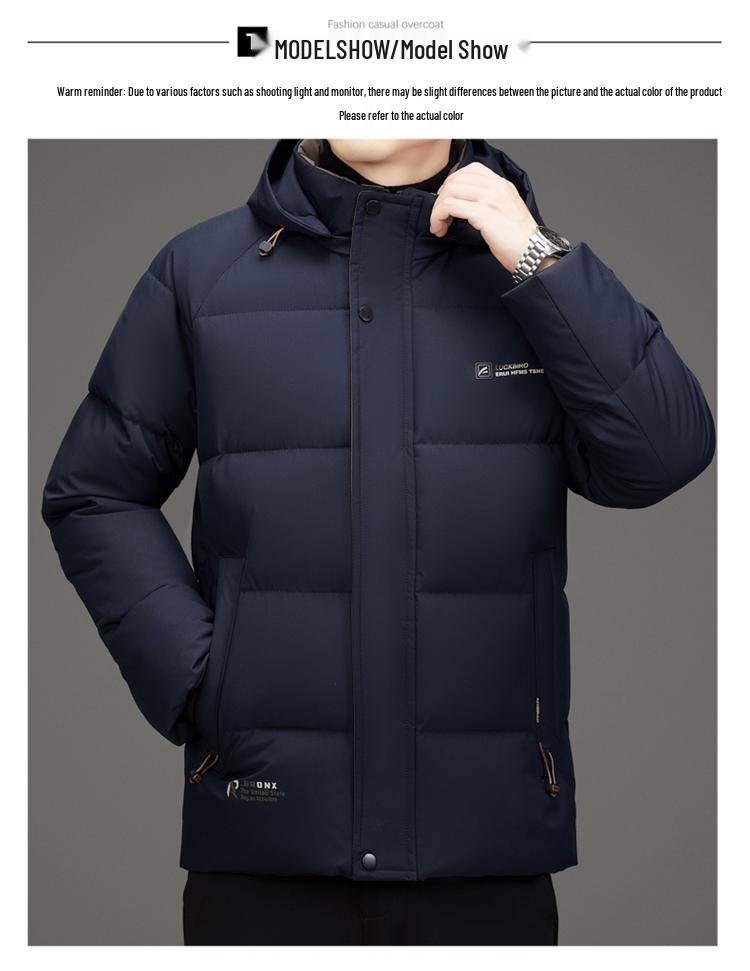 Мужское пуховое хлопковое пальто с капюшоном Pierre Cardin - Съемное, утепленное, теплое для осени и зимы.