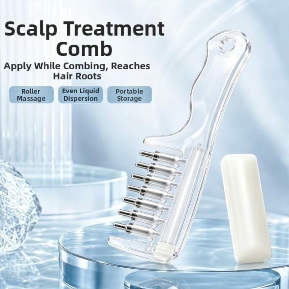 Anti-Frizz Mini Portable Head Applicator Hair Care Massage Guide Liquid Comb Gift