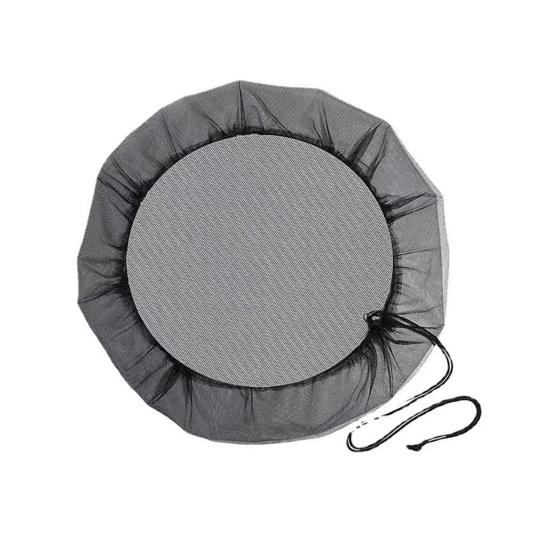 Сетка для защиты от мусора, сетка для защиты от дождя, с затягивающимся шнурком, чехол для ведра для сбора воды, защита резервуара для воды на патио в саду