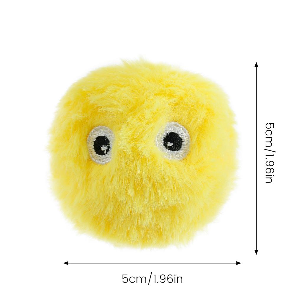 Интерактивный мячик Игрушки для кошек Мячи Писклявые пушистые плюшевые игрушки для кошек Интерактивные игрушки для кошек Мячи Реалистичные звуки животных Игрушка для питомца Новинка