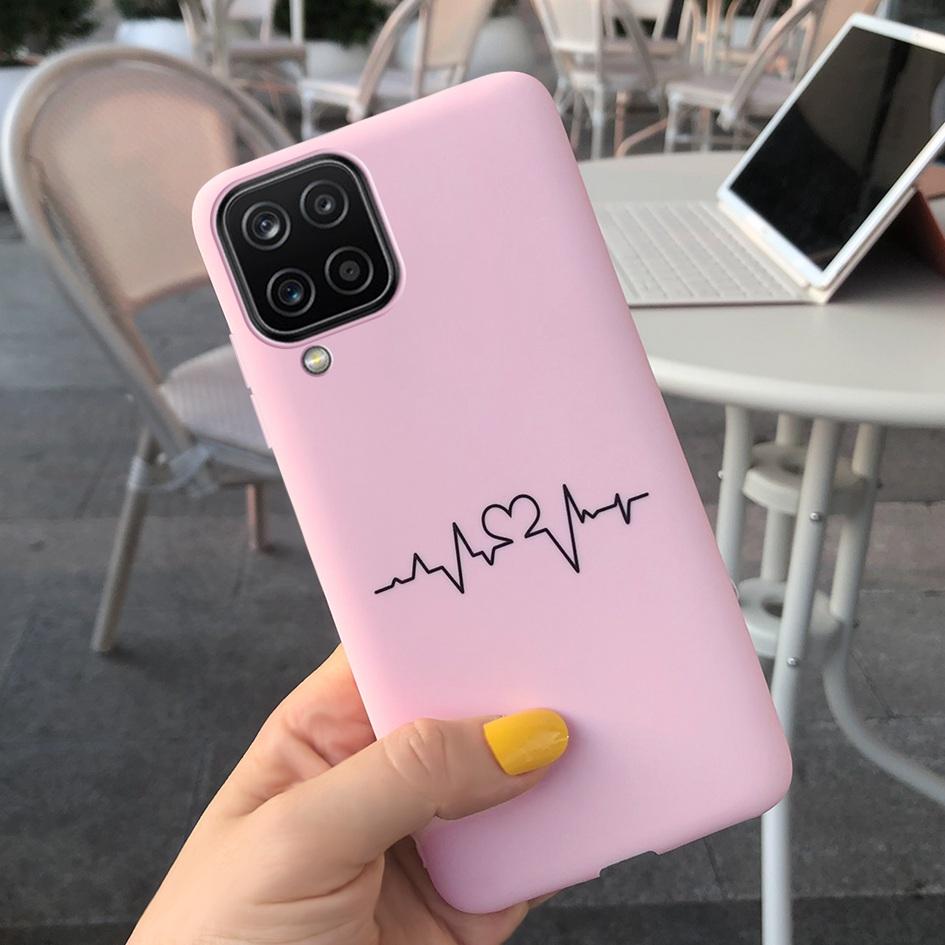 Чехол для Samsung Galaxy A12 Чехол для Samsung A42 5G Милое Сердечко Задняя крышка Fundas Для Samsung A 12 SM-A125F SM-A426B A 42 5G Чехлы для телефона