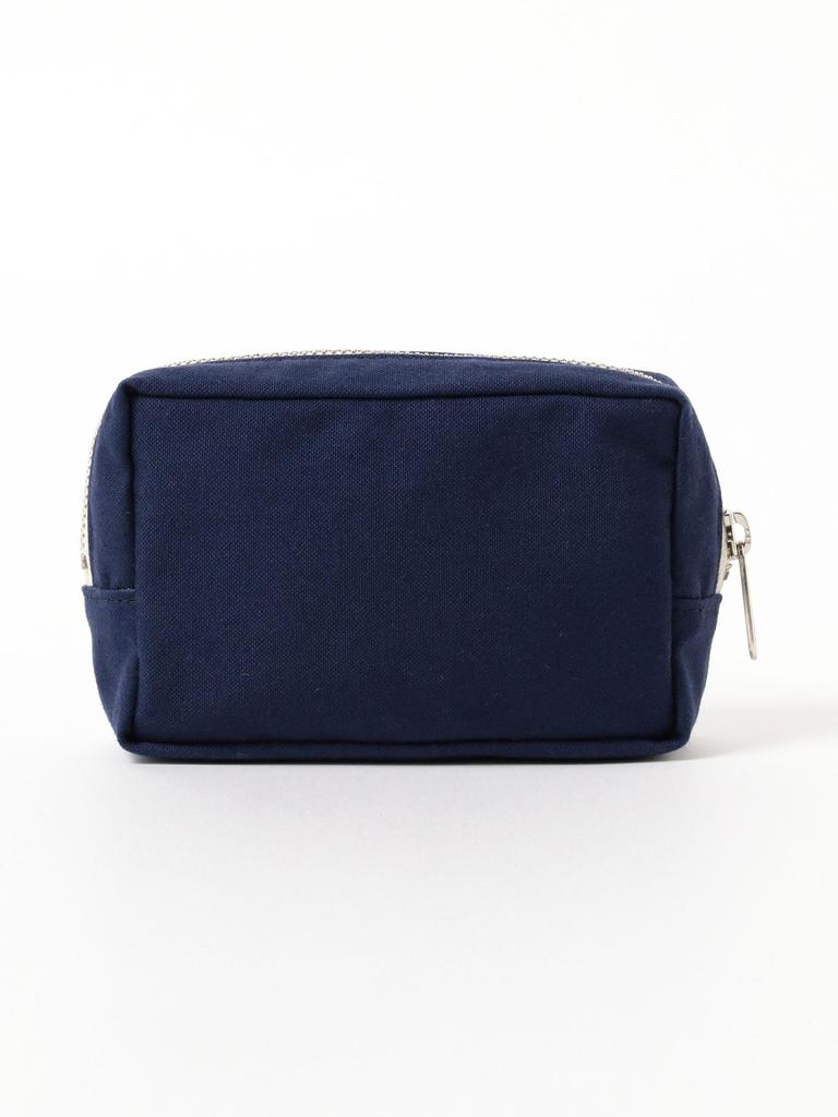 Beams Japan evergreen works Custom Logo Free Size Wallet/Pouch, Pouch, Medium, Navy,