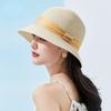 Женская соломенная шляпа с маленькими полями, модная пляжная шляпа от солнца, женская складная шляпа-ведро, шикарная фетровая шляпа для путешествий и путешествий, высокое качество