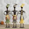 Tribal Metal Handicraft Muisician Showpiece Statue Table Decorative Items for Home,Antique Gift Items, Showpiece, Home Decoration Items (Set Of 3)
