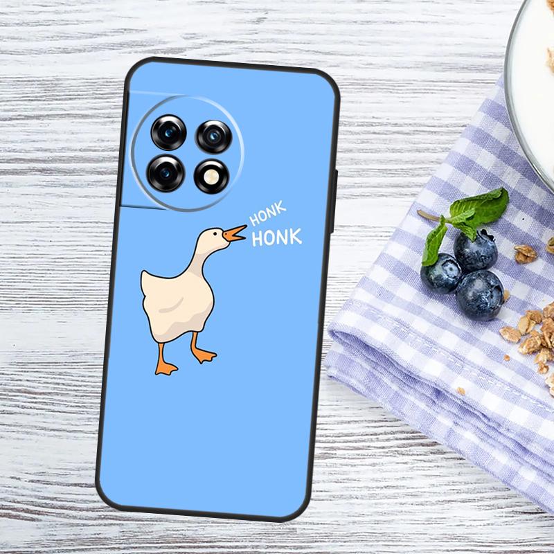 Funny Cartoon Duck Case For OnePlus Nord 5 CE 3 4 Lite N20 N30 OnePlus 15 13 10 11 12 13T 13R 12R 10R 15R Cover