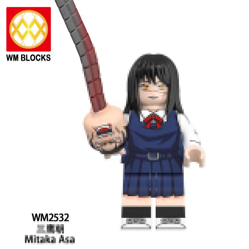 Аниме Сериал WM6159 Демонический Клинок Дендзи Кисибэ Игрушечная Фигурка Набор Строительных Блоков