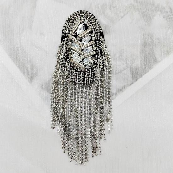 Кисточки на плечо, эполет, кисточки из бисера, цепочка со стразами, аксессуары для одежды «сделай сам», мужские и женские плечевые доски