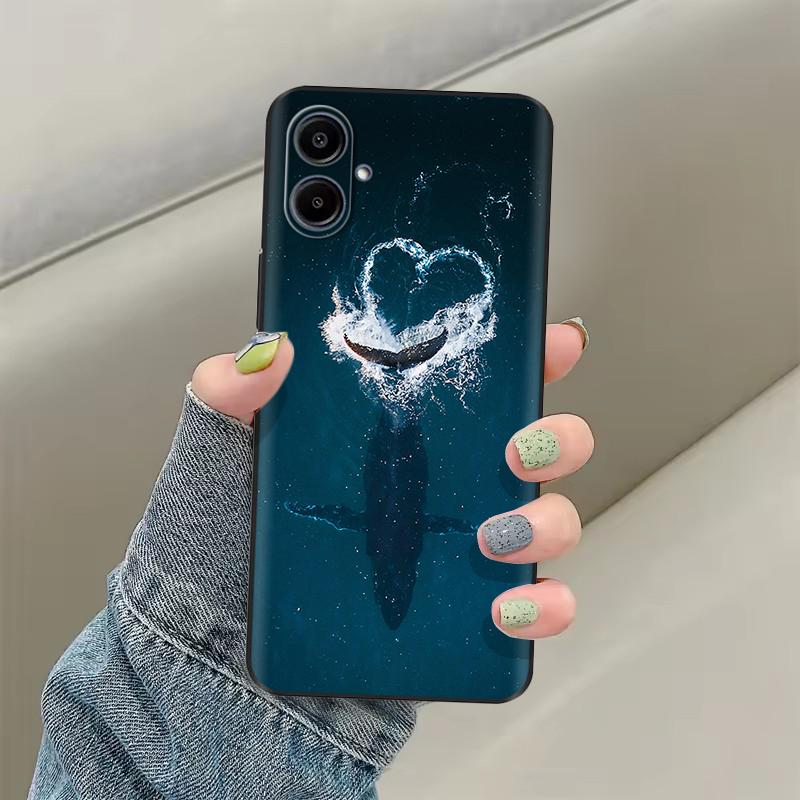 Чехол для Samsung Galaxy A07 4G Чехол для Samsung A07 Милый Цветочный Принт Мягкие Силиконовые Чехлы Для Samsung A07 A 07 Чехол Fundas