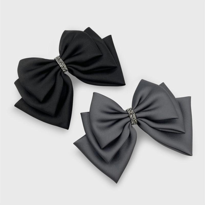 Jean Paul Clarisse Satin Austrian Crystal Ribbon Pin JP-22-126AB